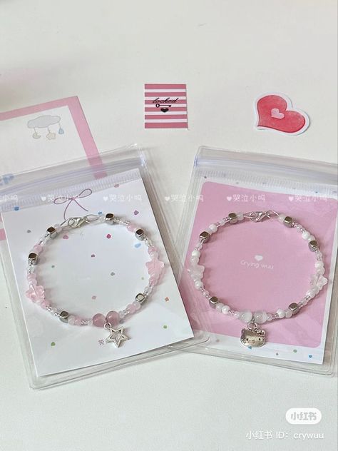 Packing Olshop, Jewelry Packaging Diy, Manik Manik, Jewelry Knowledge, Bracelet Packaging, Packing Ideas, Diy Jewelry Display, Chinese Fashion, Bead Charms Diy