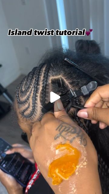 Braided Hairstyles Island Twist, How To Do Boho Island Twist, What Hair To Use For Island Twist, Island Twist For Kids, Island Twist With Curls Tutorial, Kids Island Twist, Kids Protective Hairstyles Black, Braids With Twist At The End, Baddie Hair Styles Braids