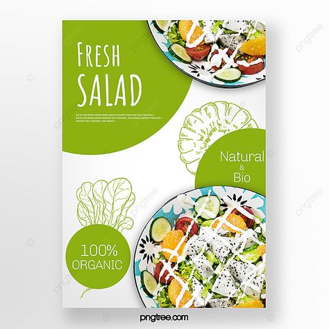 Simple Salad Green Food Poster Salad Poster Design, Healthy Fruits And Vegetables, Food Promotion, Restaurant Themes, Restaurant Poster, Simple Salad, Simple Green Salad, Green Food, Watermelon Fruit