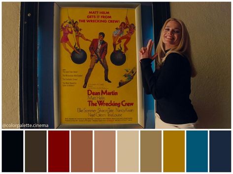 Tarantino Cinematography, Cinema Palettes, Robert Richardson, Color In Film, Nolan Film, Quentin Tarantino Films, Movie Color Palette, Quentin Tarantino Movies, Tarantino Films