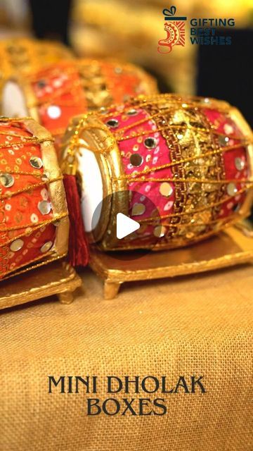 Dholak Decoration, Bandhani Print, Best Wishes, Simple Wedding, Gift Box, Shop Now, Gifts