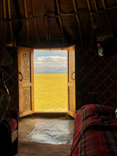 Nomadic Aesthetic, Journalism Projects, Kazakhstan Landscape, Kyrgyzstan Aesthetic, Yurt Home, Set Design Theatre, Landscape Photography Nature, Traditional Rustic, Cute Simple Wallpapers