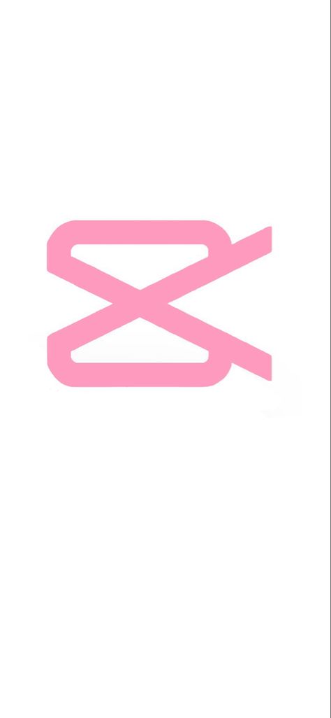 Pink Capcut Icon, White And Pink App Icons, Capcut App Icon, Capcut Icon, White Bg, Underarmor Logo, Under Armor, App Icon, Nike Logo