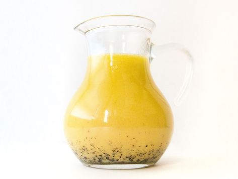 This classic, sweet-tart Hawaiian dressing gets a peppery kick from ground up papaya seeds. Drizzle over baby lettuce or papaya flesh. Papaya Seed Dressing Recipe, Papaya Seed Dressing, Saveur Recipes, Papaya Recipes, Salads For A Crowd, Papaya Seeds, Fresh Salad Recipes, Pickled Veggies, Sweet Tart