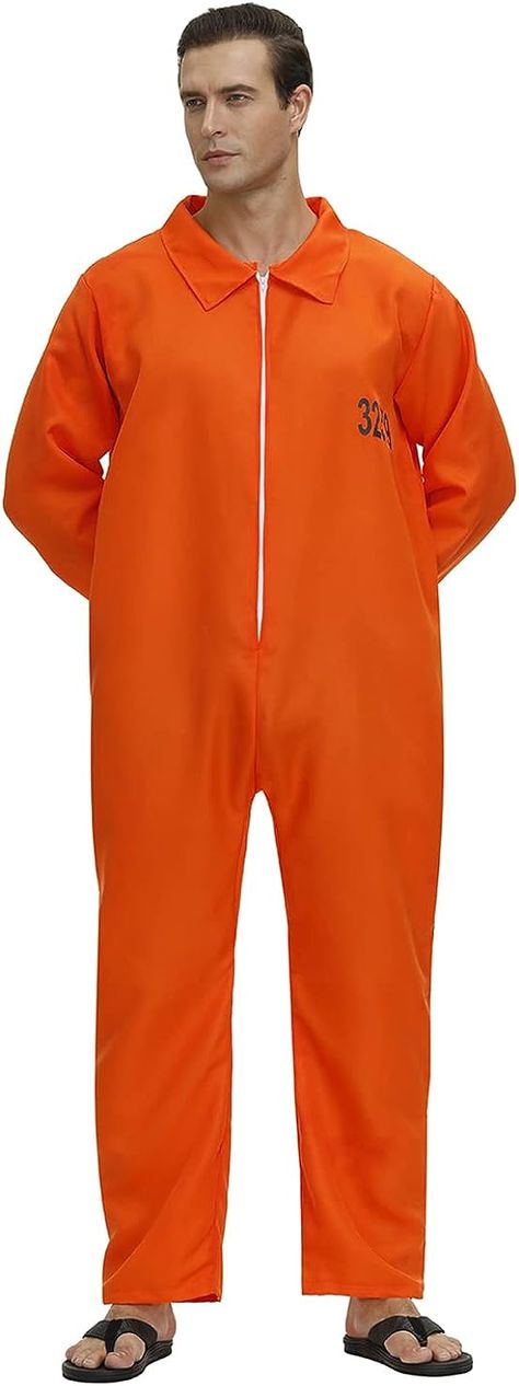 A great value to have such unique mens astronaut jumpsuit costume, perfect to weat it join special event, you must will love it. Whatever outfit you decide on, you can buy from us with confidence, knowing that you will receive a high quality and exceptional outfit. Prisoner Costume Men, Hamburglar Costume, Jailbird Costume, Halloween Adult Costumes, Spaceman Costume, Pilot Air Force, Convict Costume, Inmate Costume, Prison Uniform