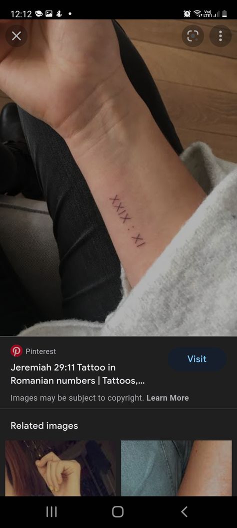 Bible Verse Number Tattoo, Jer 29:11 Tattoo, Christian Quote Tattoos For Women, Jermiah29:11 Tattoo, Fineline Christian Tattoo, Cute Dainty Tattoos With Meaning, Tiny Name Tattoo, Signature Tattoo Ideas, Small Christian Tattoos For Women