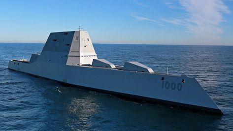 Navy tests new sleek, stealthy destroyer hull in rough seas | Fox News Uss Zumwalt, Us Navy Ships, United States Navy, Navy Ships, Aircraft Carrier, Us Navy, Fort Lauderdale, Rolls Royce, Submarine