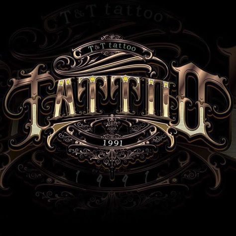 93 Tattoo, Stripe Tattoo, Tattoo Studio Interior, Evolution Tattoo, Neon Tattoo, Gothic Lettering, Pinstripe Art, Tattoo Posters, Tattoo Techniques