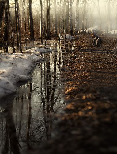 when the last snow melts | Flickr - Photo Sharing! People Portrait Photography, Moody Weather, Snow Melting, Listening Music, Landscape Beautiful, Magic Forest, Rural Landscape, Eye Of The Beholder, Photography Portfolio