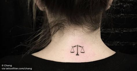 Weight Scale Tattoo, Tattoo On The Back, Balance Tattoo, Scale Tattoo, Libra Zodiac Sign, Weight Scale, Libra Zodiac, Astrology Zodiac, Unique Recipes