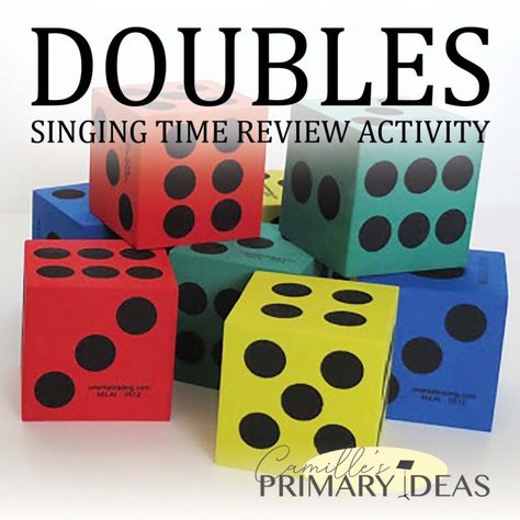 Doubles Singing Time Review Activity - Singing Time Ideas | LDS | Camille's Primary Ideas Singing Time Dice Game, Summer Singing Time Ideas, Lds Singing Time Review Games, Primary Singing Time 2023, Primary Song Review Games, Primary Singing Time Review Games, Primary Music Ideas Singing Time, Singing Time Review Games, Primary Singing Time Games