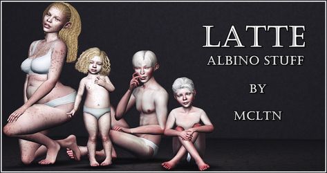 LATTE - ALBINO STUFF | ☽ Moonchild ☾ en Patreon Sims 4 Decades Challenge, Die Sims 4, The Sims 4 Skin, Sims 4 Anime, Curly Crochet Hair Styles, The Sims 4 Packs, Sims 4 Children, Sims 4 Game Mods, Sims 4 Cc Skin