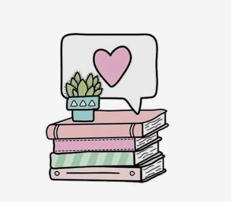 Reading Stickers, Stickers Aesthetic, Book Wallpaper, Design Sticker, Books Reading, Instagram Logo, Journal Doodles, Girls Cartoon Art, Book Themes