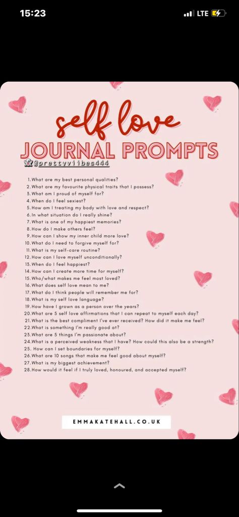 Self Love Journal Prompts, Love Journal Prompts, Self Love Journal, Personal Qualities, Love Journal, Night Routine, Forgive Me, Proud Of Me, Happy Memories