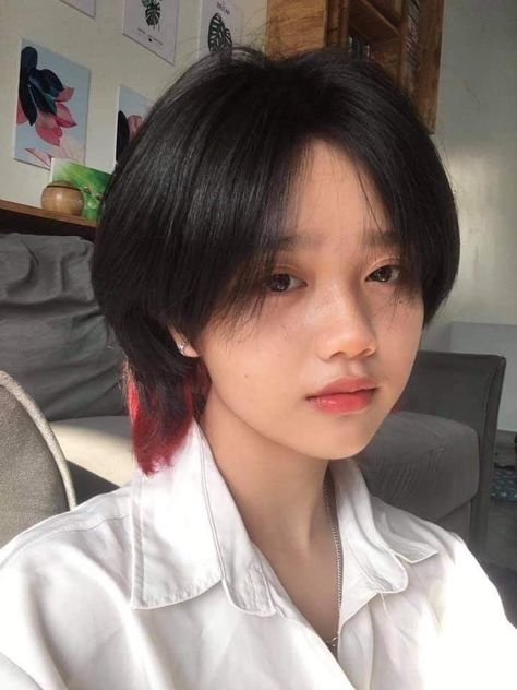 Wolf Cut For Short Hair, Haircut Inspired, Korean Haircut, The Haircut, Tomboy Hairstyles, Short Hair Tomboy, Korean Short Hair, Mullet Haircut, Tapered Haircut