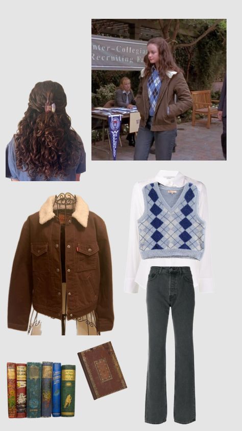 Rory Gilmore Outfit #outfitinspo #rorygilmoreaesthetic #rorygilmore #gilmoregirls #outfit Rory Gilmore Style, Outfit Shuffles, Gilmore Girls Fashion, Gilmore Girls Outfits, Famous Outfits, Winter Outfits For Girls, Downtown Outfits, Rory Gilmore, Cute Fall Outfits