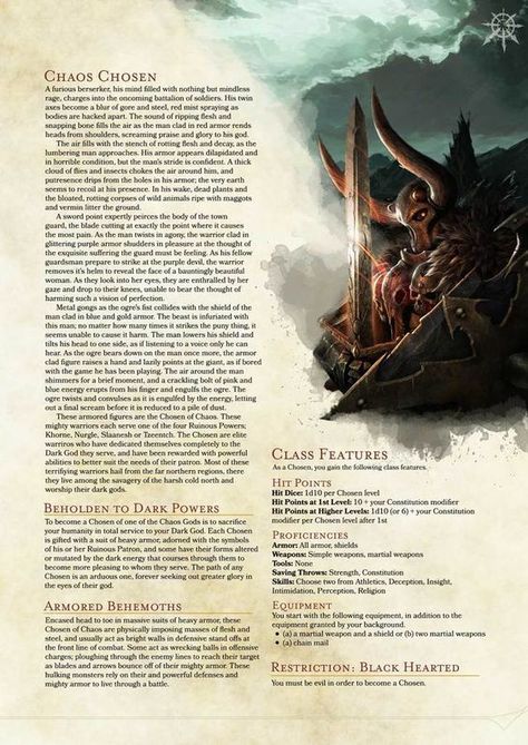 #class #chosen Custom Dnd Races, Dungeons And Dragons Homebrew Races, Dnd Race Homebrew, Dnd Homebrew Races 5e, D&d Homebrew Races, Dnd Homebrew Races, Dnd Races Homebrew, Homebrew Races 5e, Norse Dnd