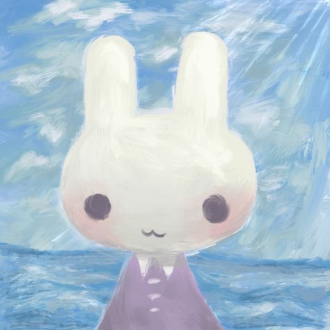 Bunny Pfp, Bunny Drawing, Fancy Art, Blue Aesthetic Pastel, Bunny Art, Cute Doodles Drawings, Pfp Icons, Ethereal Art, Art Archive