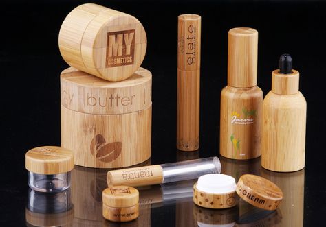 Custom bamboo jar wooden cosmetic jar bamboo cosmetic packaging Eco Packaging Design, Natural Cosmetics Brands, Lip Balm Containers, Clean Cosmetics, Cosmetic Packaging Design, Skincare Packaging, Skin Care Packaging, Cream For Dry Skin, Bath And Body Care