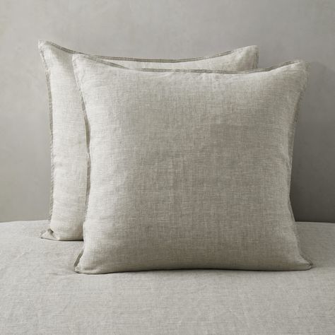 PRICES MAY VARY. Includes: 2 Pillowcases (Insert not includes). Standard Size: 20'' x 26'', King Size Pillow Cases: 20'' x 36'', Euro Sham: 26'' x 26'' Linen Pillowcase: Made from 100% pure French linen, originated from Normandy-France. Our linen sham designed the opening at the central of back, effectively prevent pillow fall out. Pillowcases with double-stitching edge and fine sewing, more durable for long lasting. Linen the more you wash, the softer it will be. Linen fabric feature that pillo Euro Pillows, Ruffle Pillow, Satin Pillow, King Size Pillows, Satin Pillowcase, Euro Sham, Euro Shams, Fluffy Pillows, Linen Pillow Cases