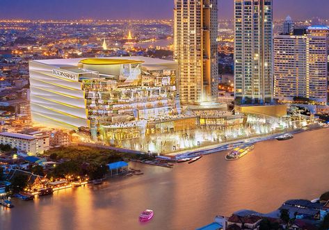 BANGKOK — A massive commercial development that has been taking shape for years on the Chao Phraya River finally got an opening day Wednesday. West-bankers tired of crossing the river for that luxury-mall experience need only travel to Iconsiam when its sprawling 750,000sqm and 500 shops open Nov. 9. The mall will include the Thai … Luxury Mall, Bangkok Map, Bangkok Travel Guide, Thailand Shopping, Thailand Tourist, Thailand Destinations, Chao Phraya River, Retail Trends, Commercial Complex