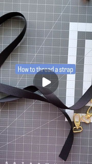 Muriel Corbierre on Instagram: "I like to use cotton webbing, but you can use whatever webbing you have. For cotton webbing, I first seal the raw edges with fray check. If you have a polyester or nylon webbing, you can seal the raw edges with a flame (carefully!). My hardware is from @emmalinebags. There's several ways to thread a strap, this is the way that stuck with me 🙂.  . #bagmaker #sewingtips #howtosew #crafts #makerssupportingmakers" Web 1, Webbing Strap, Bags Backpacks, Fabric Projects, Raw Edge, Backpack Purse, Iron On Patches, Sewing Hacks, The Way