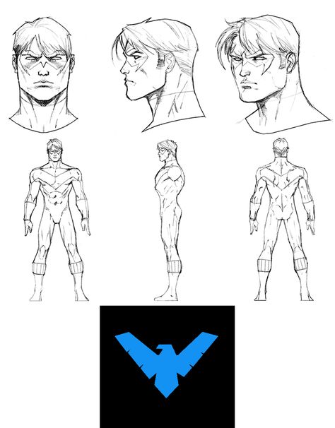 DC Comics - Nightwing Nightwing Character Sheet, Nightwing Sketch, Dc Comic Books, Short Comics, Anime Eye Drawing, Dc Comics Art, Comic Book Characters, Anime Eyes, Nightwing