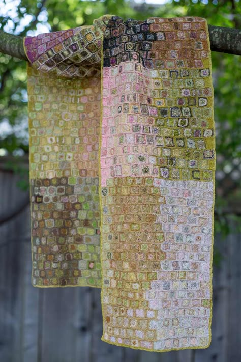 Sophie Digard Gustav Scarf in Garden : Ped Shoes - Order online or 866.700.SHOE (7463). Sophie Digard Crochet, Stitching Projects, Klimt Paintings, Sophie Digard, Organic Colors, Stitching Art, Art Textile, Textile Artists, Gustav Klimt