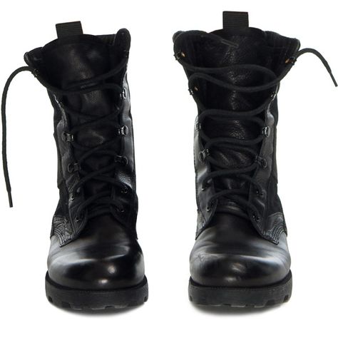 Theory: Yvanka Combat Boot (615 CAD) ❤ liked on Polyvore featuring shoes, boots, ankle booties, sapatos, black, lace up boots, black ankle booties, black lace up boots, leather booties and black military boots Black Army Boots, Black Military Boots, Army Shoes, Black Lace Up Boots, Army Boots, Black Combat Boots, Ankle Shoes, Lace Up Combat Boots, Leather Lace Up Boots