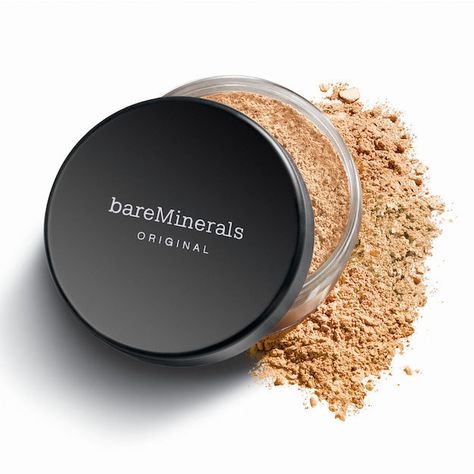 BareMinerals foundation Bareminerals Foundation, Bare Minerals Foundation, Luminous Makeup, Airbrush Foundation, Porcelain Skin, Chemical Sunscreen, Makeup Must Haves, Mineral Pigments, Bare Minerals