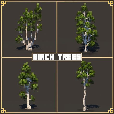 Woodland Minecraft Builds, Shop Ideas Minecraft, Minecraft Filler Ideas, Custom Trees Minecraft, Minecraft Custom Trees, Minecraft Trees Design, Minecraft Building Tips, Tree Minecraft, Minecraft Concept