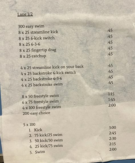 Swim Team Workouts High School, Swim Sets Workouts Beginners, Swimming Checklist, Swim Workouts Competitive, Swim Sets Workouts, Swim Team Workouts, Swim Practice Workouts, Swim Workout Plan, Swimming Sets