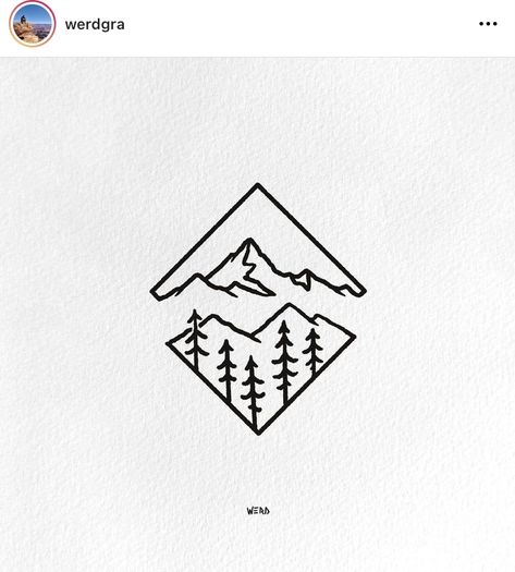 Mountain Sketch Tattoo, Mountain In Triangle Tattoo, Continuous Line Mountain Tattoo, Simplistic Mens Tattoos, Whistler Mountain Tattoo, Geometric Mountain Tattoo Simple, Simple Mountain And Tree Tattoo, Rocky Mountain Tattoo Simple, Tattoo Ideas Nature Simple