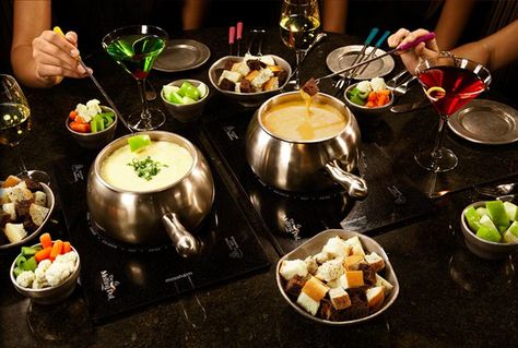 The Melting Pot, Fondue Restaurant, USA Melting Pot Cheese Fondue, Fondue Restaurant, Fondue Night, Fondue Recipes Cheese, The Melting Pot, Fondue Party, Cheesecake Lovers, Fondue Recipes, Indulgent Desserts