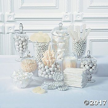 White candy buffet supplies complement any wedding theme. Mix and match white candy in candy buffet jars to add a touch of fun to your wedding decorations. ... White Candy Buffet, Candy Buffet Jars, White Party Theme, Candy Buffet Wedding, Pearl Party, All Candy, All White Party, Winter Wonderland Party, Bridal Shower Brunch