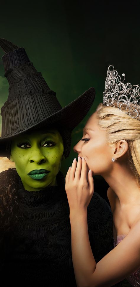 Musical Wallpaper, Ariana Grande Poster, Elphaba And Glinda, Wicked Musical, Wicked Tattoos, Cynthia Erivo, Mashup Music, The Wonderful Wizard Of Oz, Ariana Grande Wallpaper