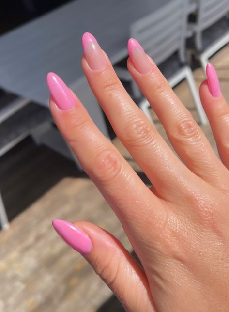 gel extensions with pink french & all over colour Nail Salon Supplies, Subtle Nails, Gel Extensions, New Obsession, Builder Gel, Hard Gel, Strawberry Lemonade, Nail Supply, 60 Seconds