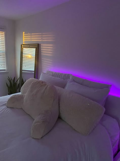 Bedroom Decorating Ideas 2023| Led Lights Bedroom Ideas | Bedroom Makeover | Home Decor Lights Behind Bed, Led Lights Bedroom Ideas, Lights Bedroom Ideas, Led Lights Bedroom, Led Lighting Bedroom, Lights Bedroom, Bedroom Decorating Ideas, Pinterest Room Decor, Redecorate Bedroom