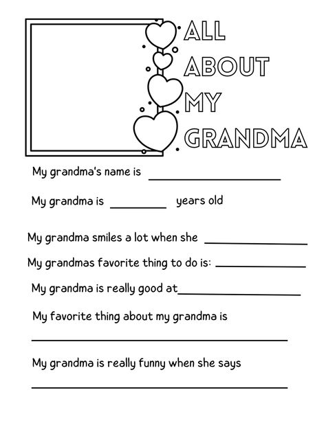 6 Free Questionnaires for Grandma Mother's Day Printables — xoxoerinsmith.com All About My Gigi Free Printable, Grandma Questions For Mothers Day, Grandmother Questionnaire Free Printable, Grandparents Day Questionnaire, Mother’s Day Questionnaire Grandma, Mother’s Day Printable Questions, All About Grandma Free Printable, All About My Grandma Free Printable, Mothers Day Cards For Grandma