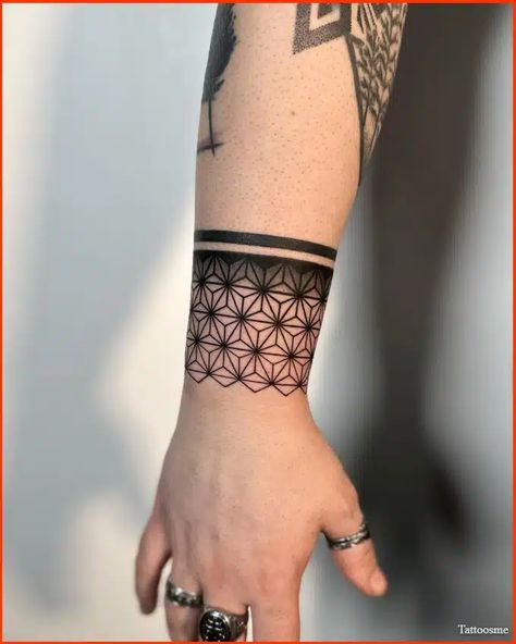 50 Intense Geometric Tattoos Designs And Ideas For Men And Women Arm Band Design Tattoo, Geometric Arm Band Tattoo Design, Geometric Band Tattoo, Geometric Shape Tattoo, Geometric Tattoo Bird, Geometric Tattoo Meaning, Geometric Flower Tattoo, Small Geometric Tattoo, Geometric Arrow Tattoo