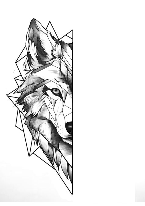 Wolf Minimal Tattoo, Feminine Wolf Tattoo Design, Angry Wolf Tattoo, Wolf Drawing Tattoo, Wolf Face Tattoo, Simple Cat Tattoo, Howling Wolf Tattoo, Wolf Tattoos For Women, Geometric Wolf Tattoo