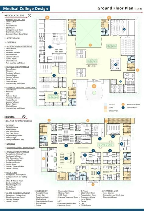 Discover templates, ebooks and more architecture resources. → Scrool down the page to see our free products! Hospital Floor Plan Layout, Hospital Design Architecture Floor Plans, Hospital Floor Plan Medical Center, Hospital Layout Floor Plans, 100 Bed Hospital Floor Plan, Floor Plan Rendering Photoshop, College Floor Plan, Clinic Floor Plan, Architecture Floor Plan