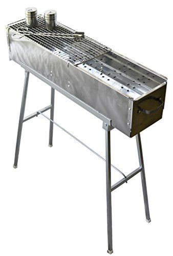 Party Griller 32” Stainless Steel Charcoal Grill – Portab... https://smile.amazon.com/dp/B0161BGMEY/ref=cm_sw_r_pi_dp_x_H879ybMCNW5V7 Yakitori Grill, Japanese Hibachi, Portable Bbq Grill, Charcoal Bbq Grill, Kebabs On The Grill, Shish Kebab, Grill Oven, Portable Bbq, Skewers Grill