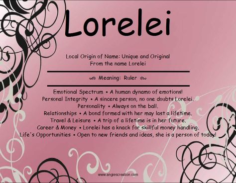 Lorelei Lorelei Name Meaning, Lorelei Core Aesthetic, Lorelei Name, Lorelei Core, Lorelei Aesthetic, Personal Integrity, Money Handling, Name Meaning, Unique Names