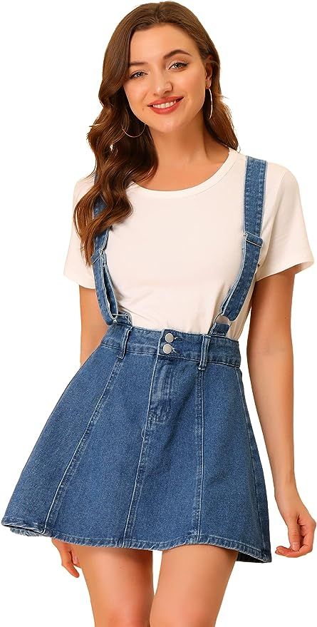 Skirt overalls outfit