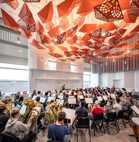 Music Building, Classroom Interior, University Of Iowa, Community Space, Music School, Iowa City, Education Design, Music Venue, Art Academy