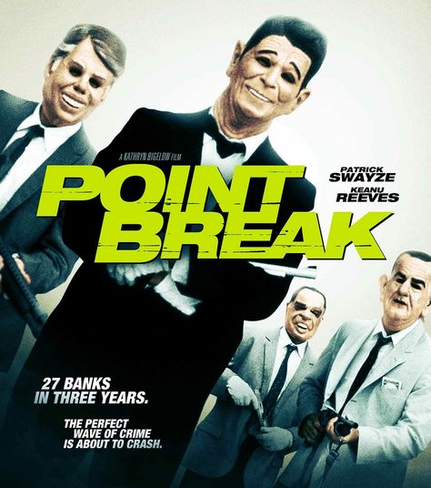 Movies-Point Break Point Break Movie Poster, Point Break Poster, Point Break Movie, Nostalgic Movies, Film 1990, Point Break 1991, Broken Movie, Point Blank, Point Break