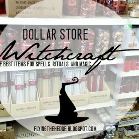 Flying the Hedge: Dollar Store Witchcraft Basic Witchcraft Supplies, Dollar Store Witch Supplies, Witchy Dollar Tree Finds, Dollar Tree Witchcraft Supplies, Dollar Tree Witchcraft, Dollar Store Witchcraft, Diy Wiccan Crafts, Witch Altar Inspiration, Witch Home Decor