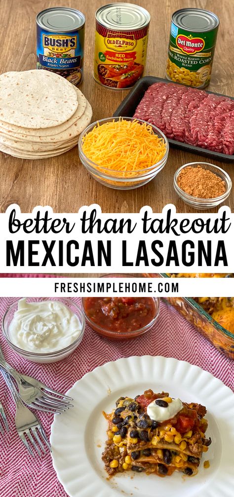 Mexican Lasagna With Tortillas, Tortilla Lasagna, Mexican Lasagna Recipe, Taco Lasagna Recipe, Mexican Lasagna Recipes, Lasagna Recipe With Ricotta, Mexican Tortilla, Mexican Lasagna, Easy Lasagna Recipe