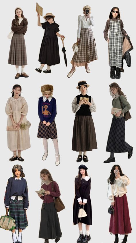 #inspo #ootd #fashion #vintagelook #oldiesstyle #outfitinspo Thrift Ideas Clothes, Vintage Modest Outfits, Church Winter Outfit, Modest Church Outfits, Modest Dresses Fashion, Modesty Outfits, Long Skirt Outfits, Modest Fashion Outfits, Outfit Inspo Fall